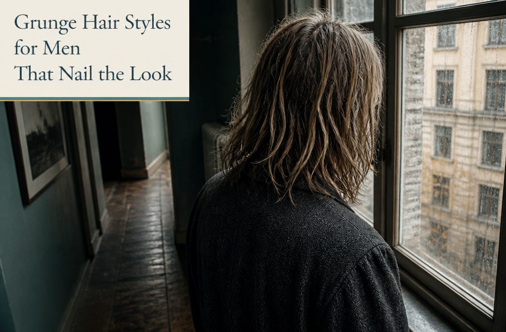 Man with tousled layered hair and a rough matte texture